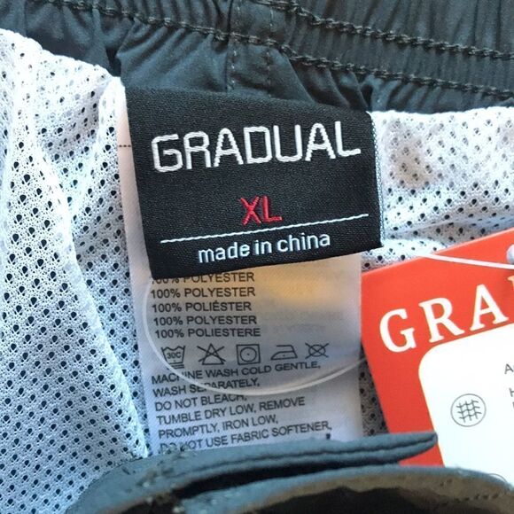 NEW Gradual Mens Charcoal Swim Trunks - Picture 5 of 6